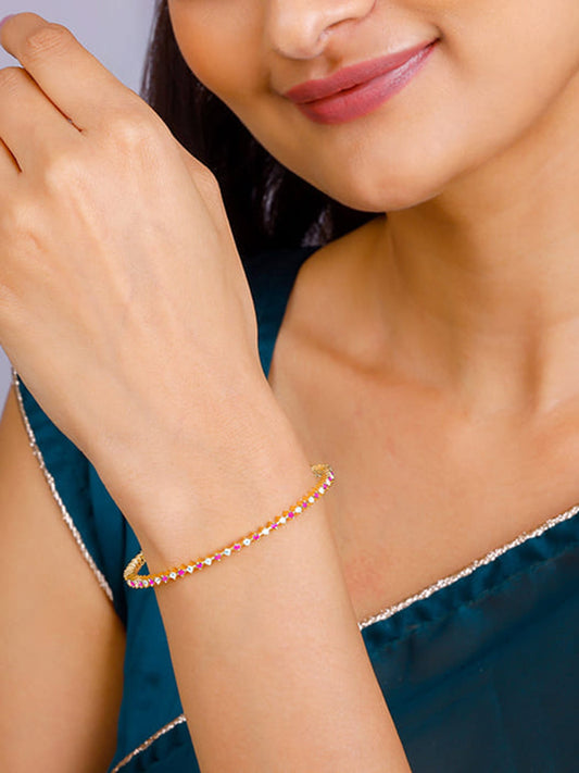 Golden Cherry Blossom Celebration Bangle