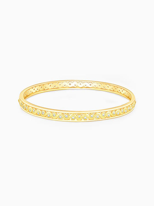 Golden Wavy Bangle