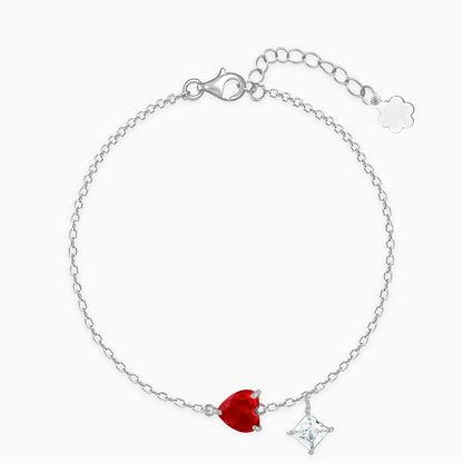 Silver Scarlet Love Bracelet
