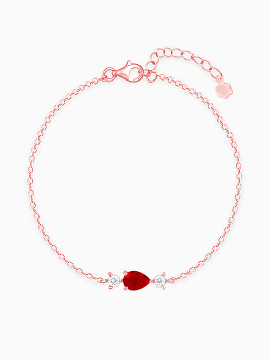 Rose Gold Love Drop Bracelet