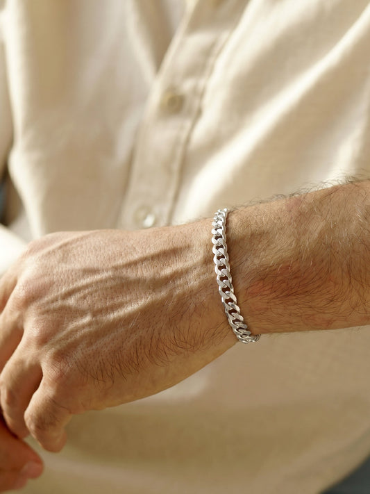 Silver Warrior Mode Bracelet For Him
