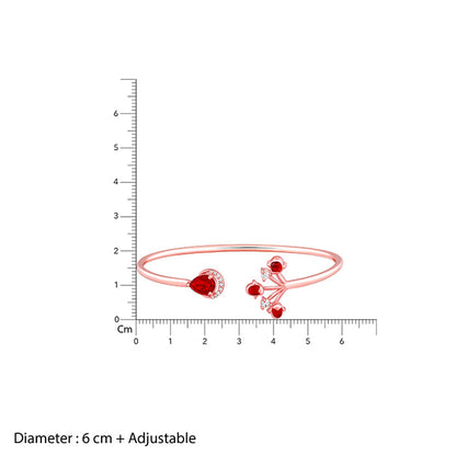 Rose Gold Liberty of Love Cuff Bracelet