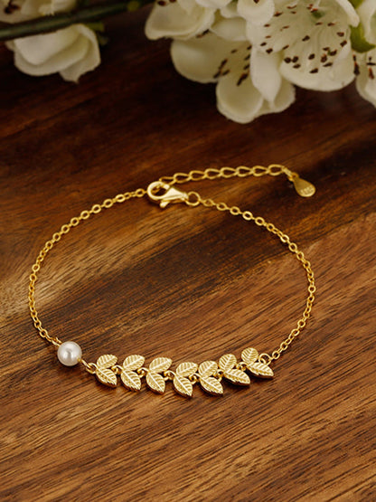 Golden Leaves Bracelet