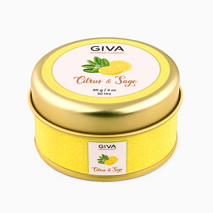 Citrus and Sage Fragrance Candle