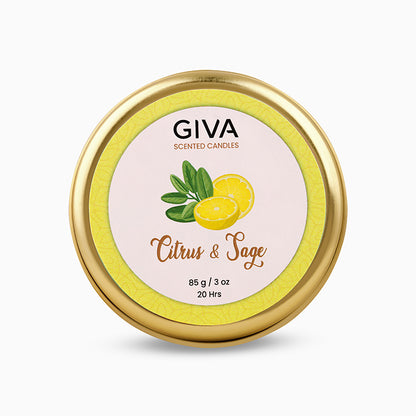 Citrus and Sage Fragrance Candle