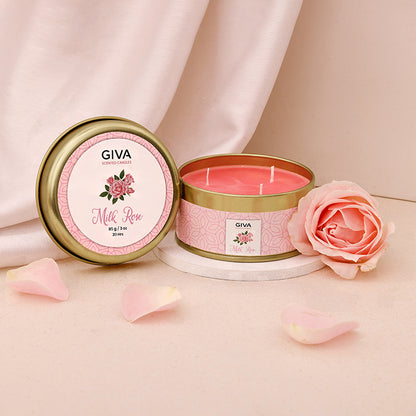 Milk Rose Candle