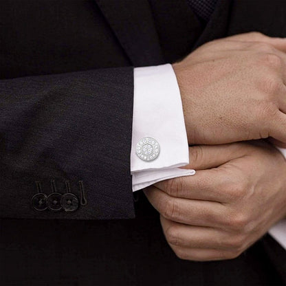 Silver Hexa Lux Cufflinks For Him