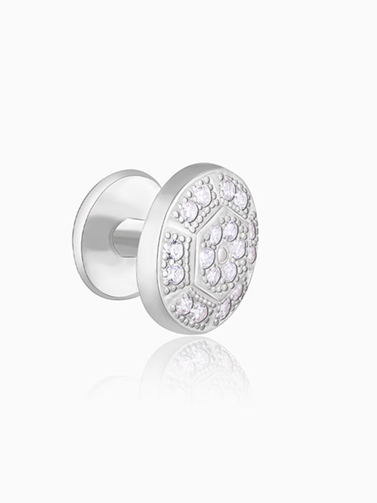 Silver Hexa Lux Cufflinks For Him