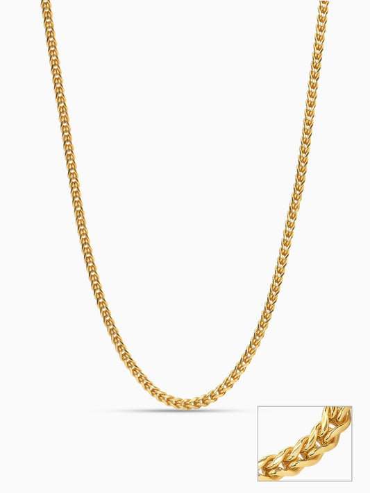 Golden Whispering Weave Chain For Him