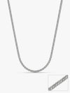 Silver Spiga Wheat Chain for Him