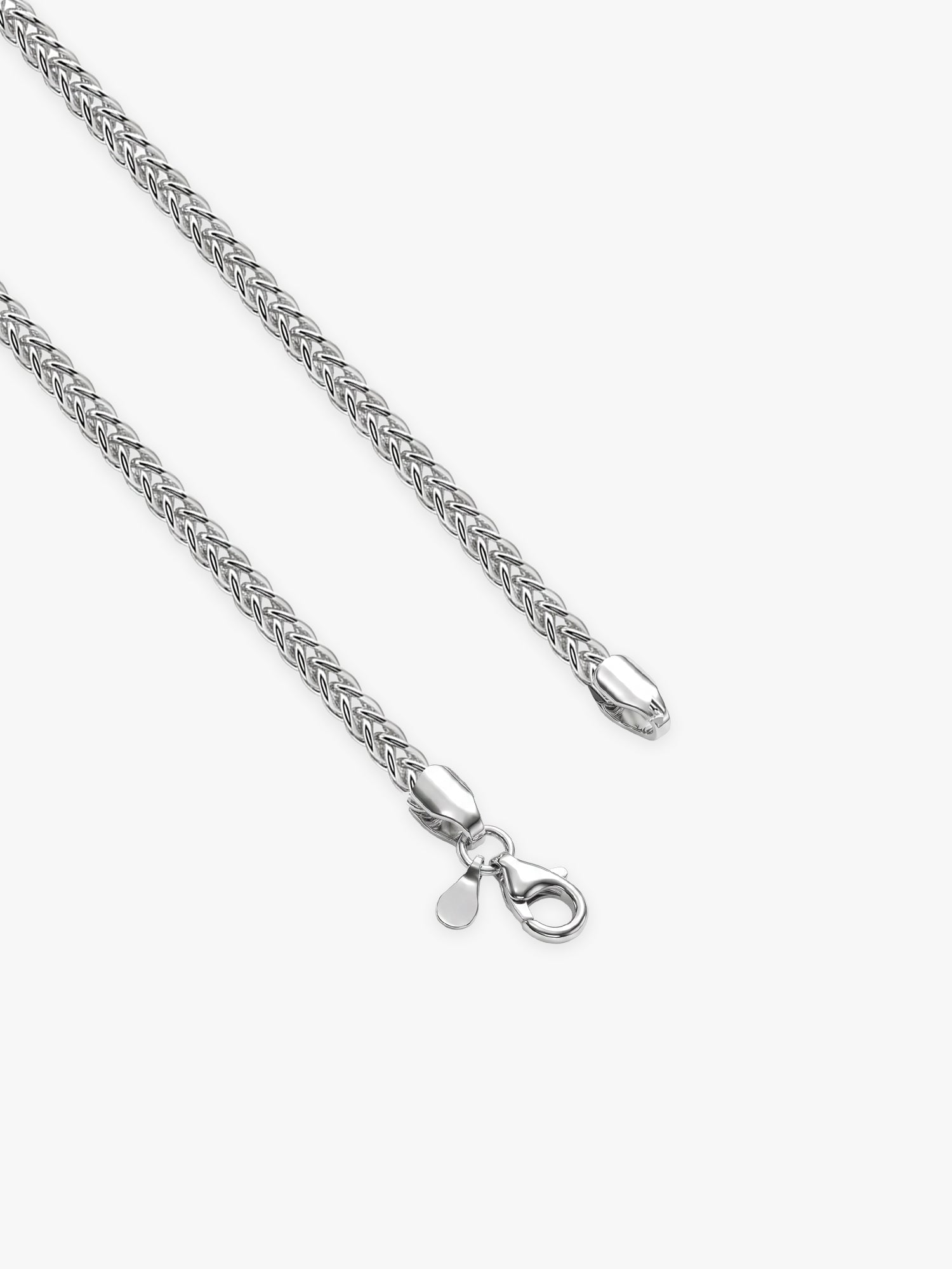 Silver Spiga Wheat Chain for Him