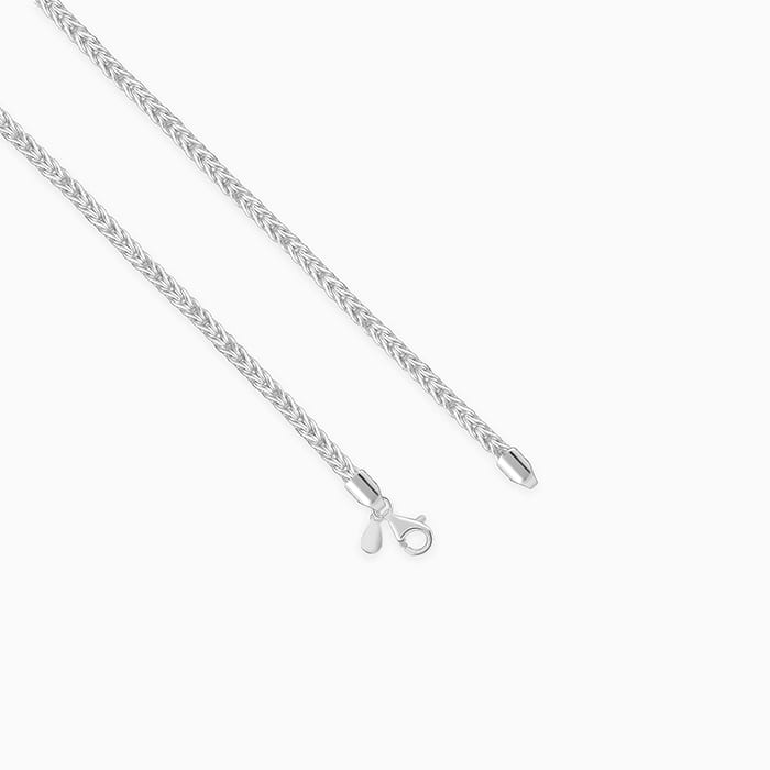Silver Spiga Wheat Chain for Him - view 4