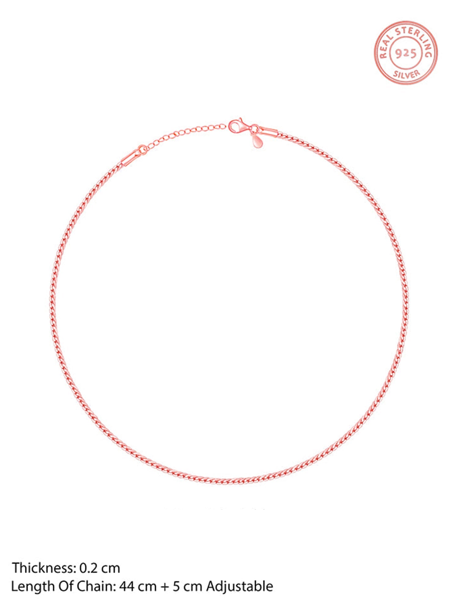Rose Gold Ripple of Happiness Chain