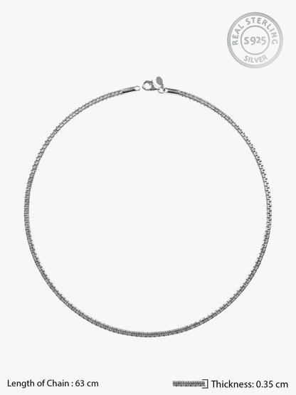 Silver Threaded Thrills Chain for Him