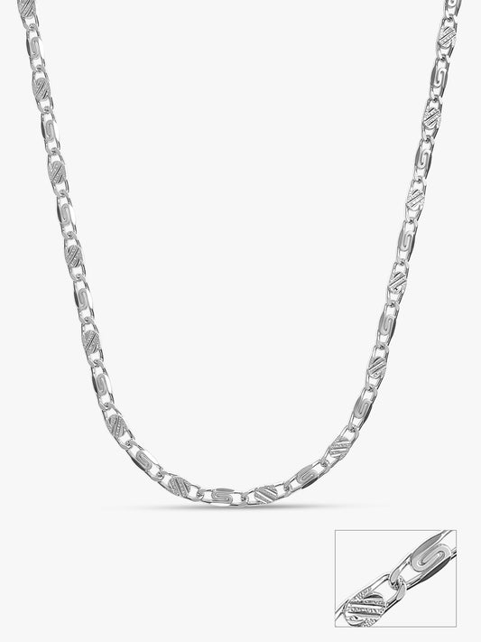 Silver Metal Mingle Chain for Him