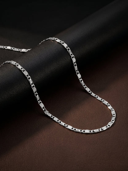 Silver Metal Mingle Chain for Him