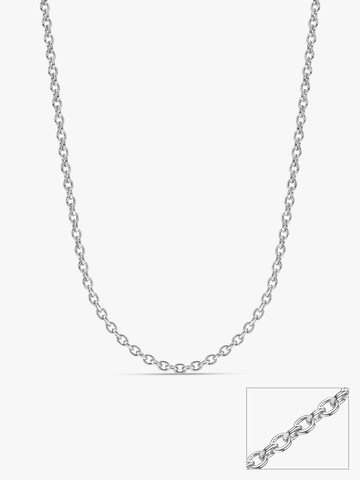 Silver Sparkle Minimalist Link Chain