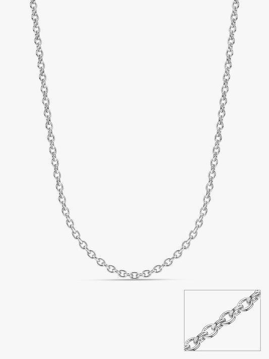 Silver Sparkle Minimalist Link Chain