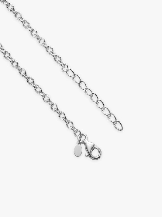 Silver Sparkle Minimalist Link Chain