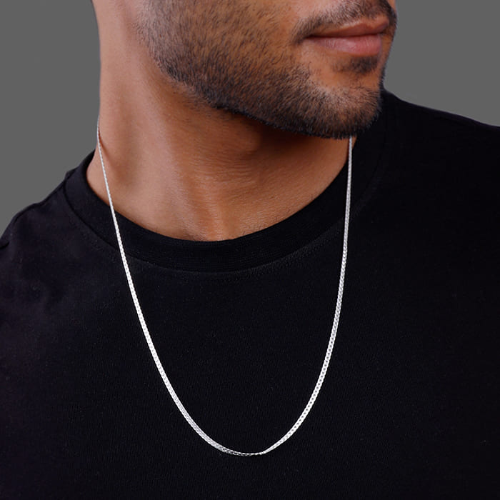 Aditya Roy Kapur Silver Verdure Chain For Him