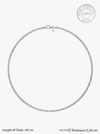 Aditya Roy Kapur Silver Verdure Chain For Him