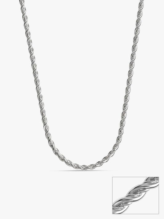 Silver Crest Chain For Him