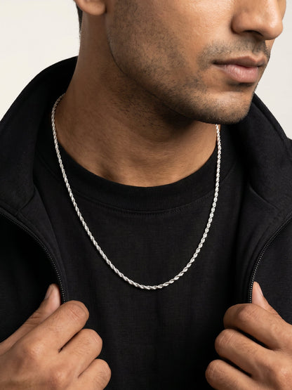 Silver Crest Chain For Him