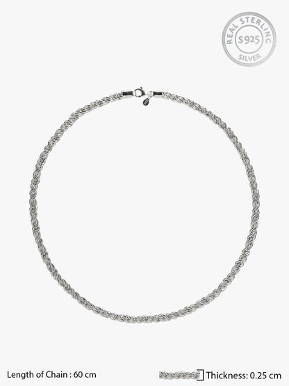 Silver Crest Chain For Him