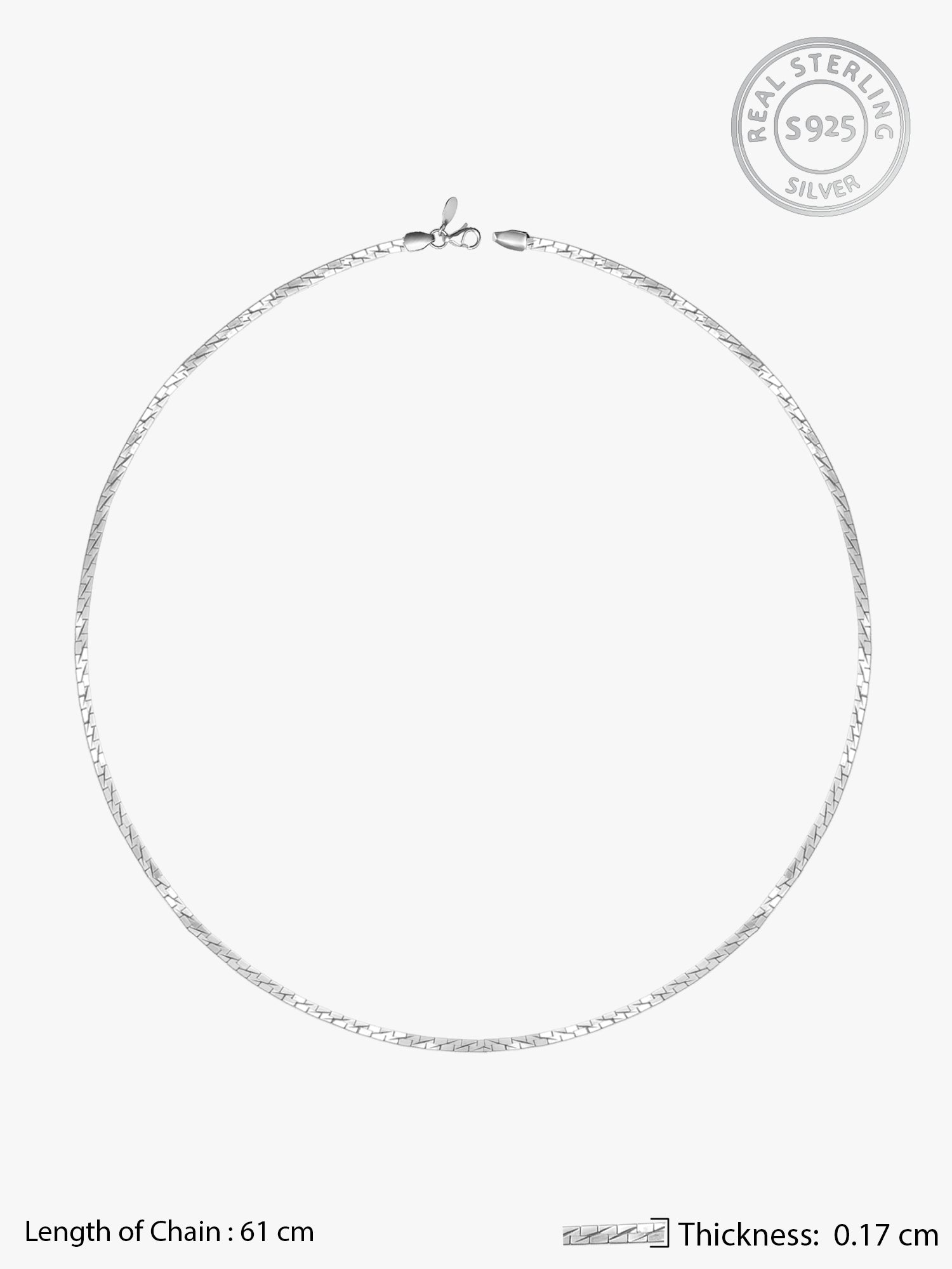 Silver Valour Chain For Him