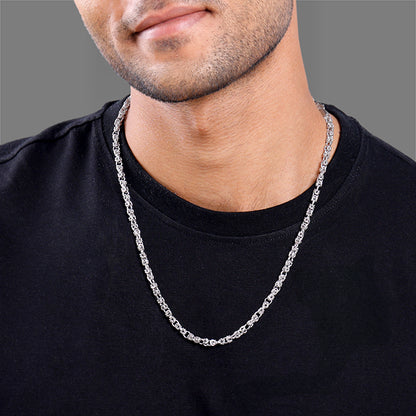 Silver Urban Coil Chain For Him