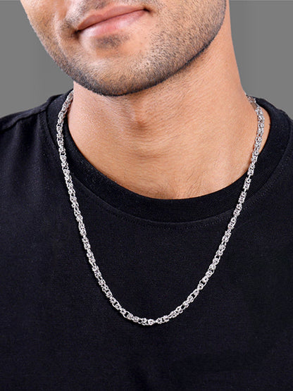 Silver Urban Coil Chain For Him