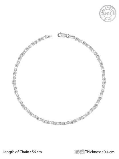 Silver Urban Coil Chain For Him