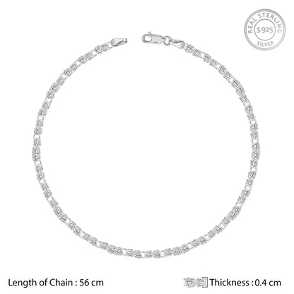 Silver Urban Coil Chain For Him