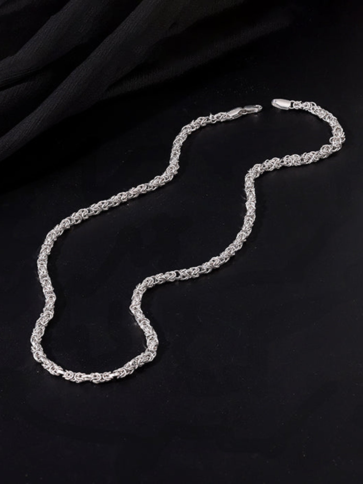 Silver Urban Coil Chain For Him
