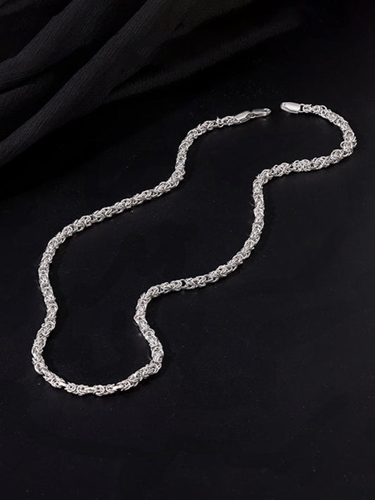 Silver Urban Coil Chain For Him
