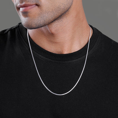 Silver Box Chain For Him