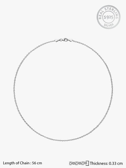 Silver Vibey Chain For Him