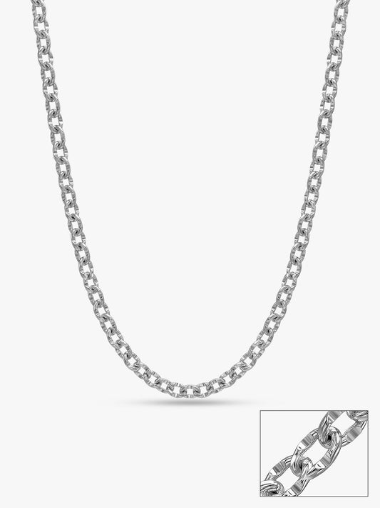 Silver Belcher Chain For Him