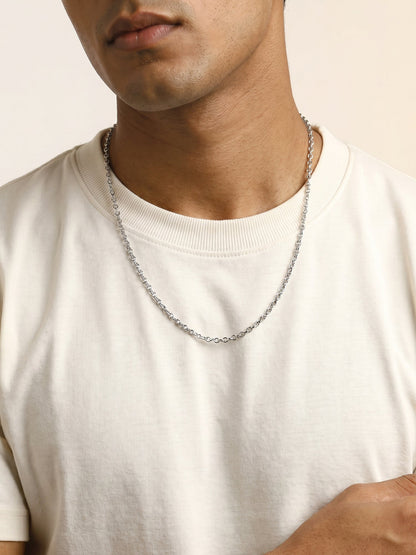 Silver Belcher Chain For Him
