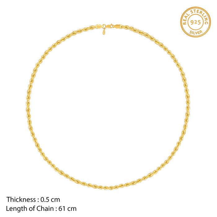 Golden Rope Chain For Him