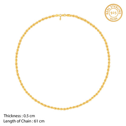 Golden Rope Chain For Him