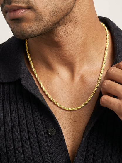 Golden Rope Chain For Him
