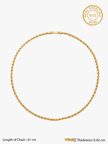 Golden Rope Chain For Him