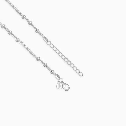 Silver Beaded Rope Chain