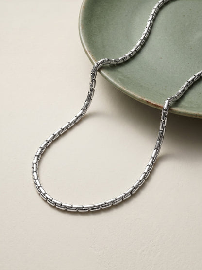 Silver Long and Short Chain