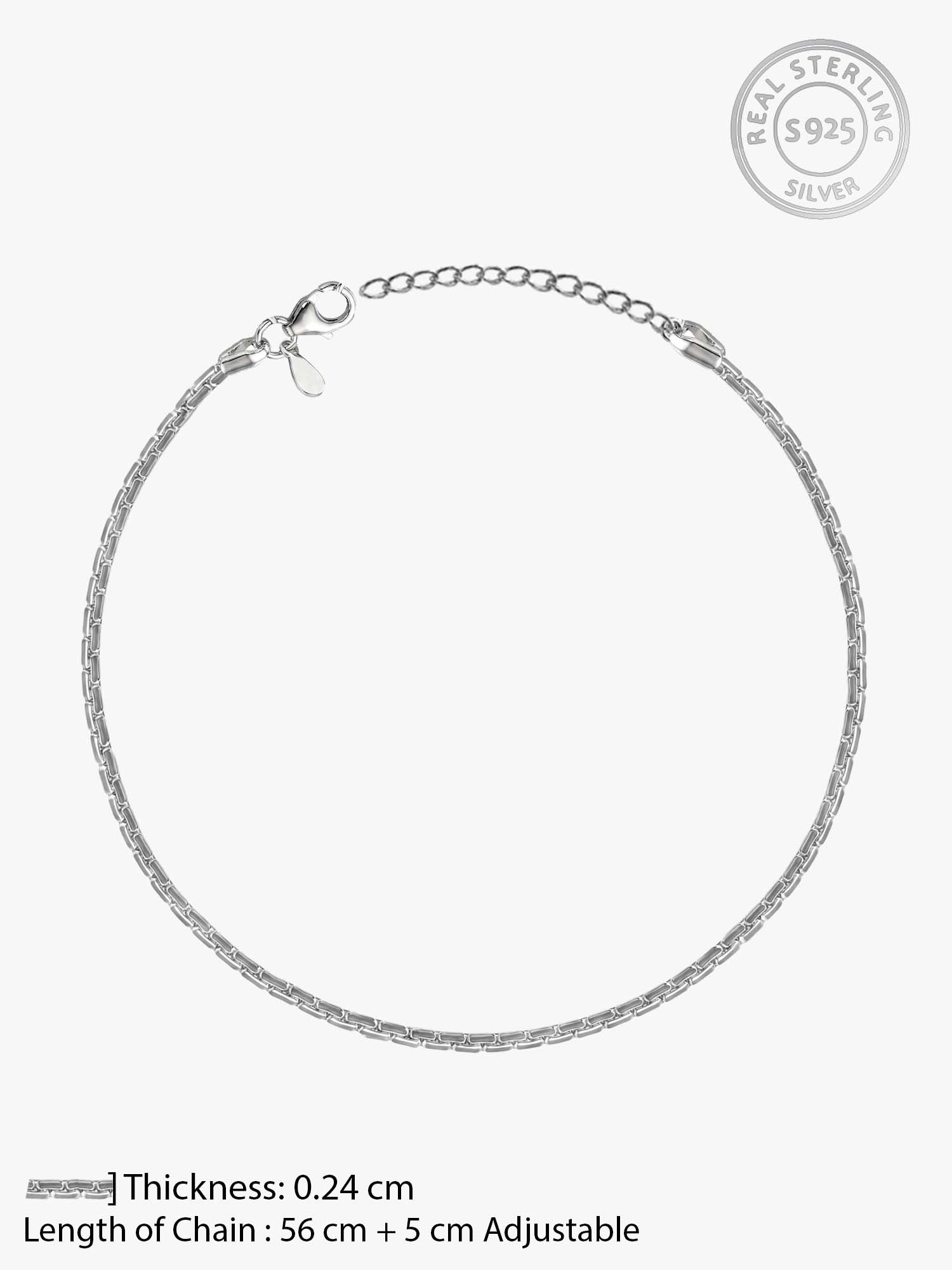 Silver Long and Short Chain