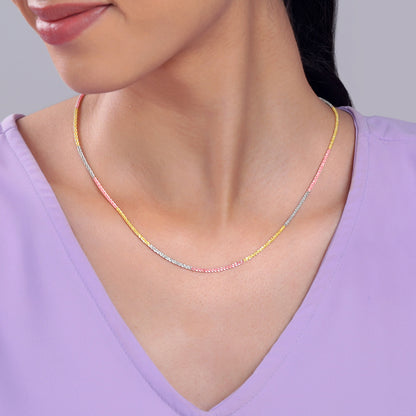 Triple Tone Solid Rope Chain