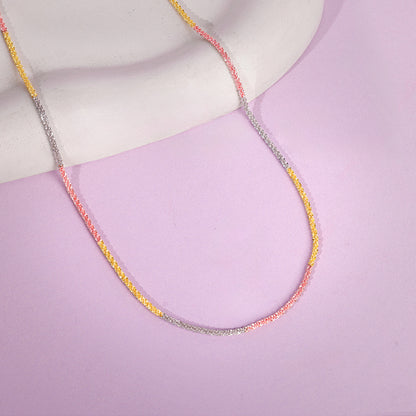 Triple Tone Solid Rope Chain