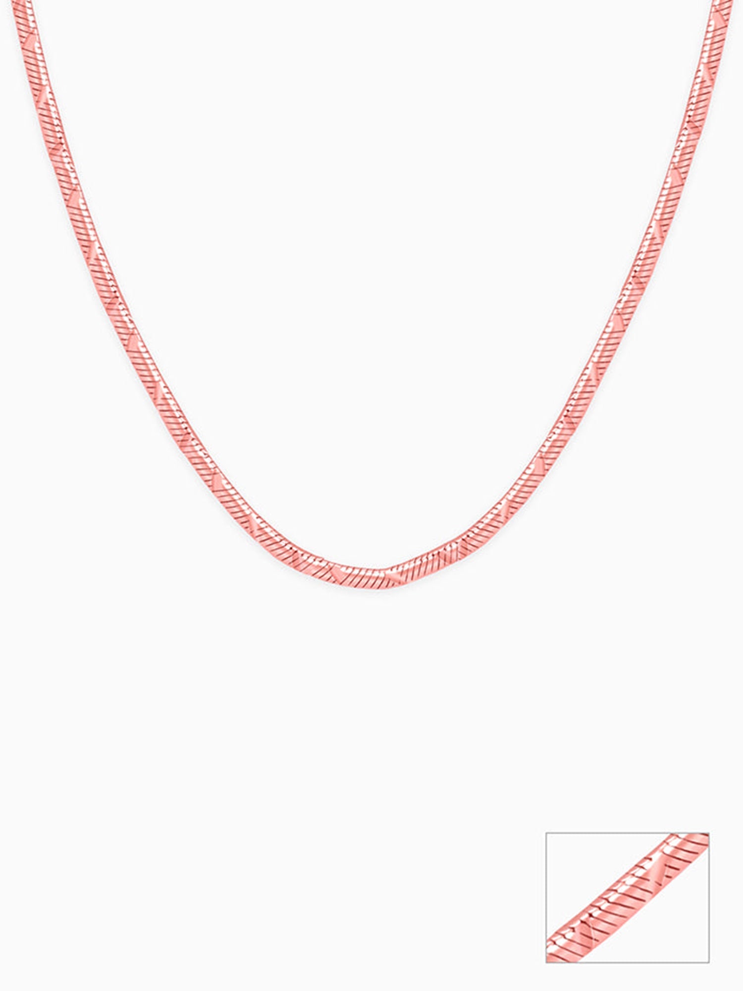 Rose Gold Snake Shine Chain