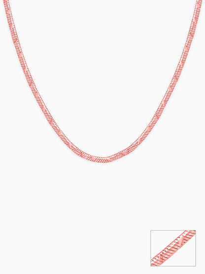 Rose Gold Snake Shine Chain
